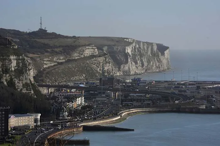 Masked men block traffic to UK's port of Dover in apparent anti-immigrant protest