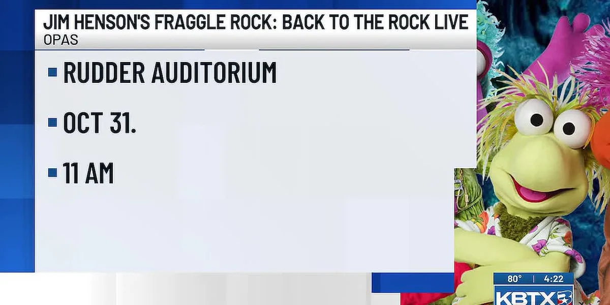 Jim Henson's Fraggle Rock Live comes to Rudder Auditorium on Halloween