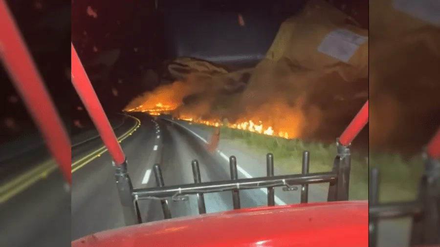 Multiple fires erupt near Comanche Sunday night, threaten nearby structures