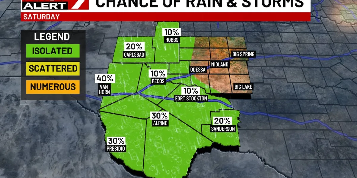 FIRST ALERT 7 Forecast for Saturday, September 5th, 2026