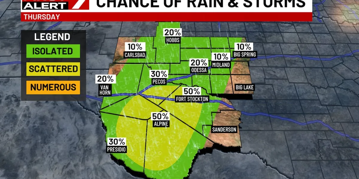 FIRST ALERT 7 Forecast for Thursday, August 13th, 2026