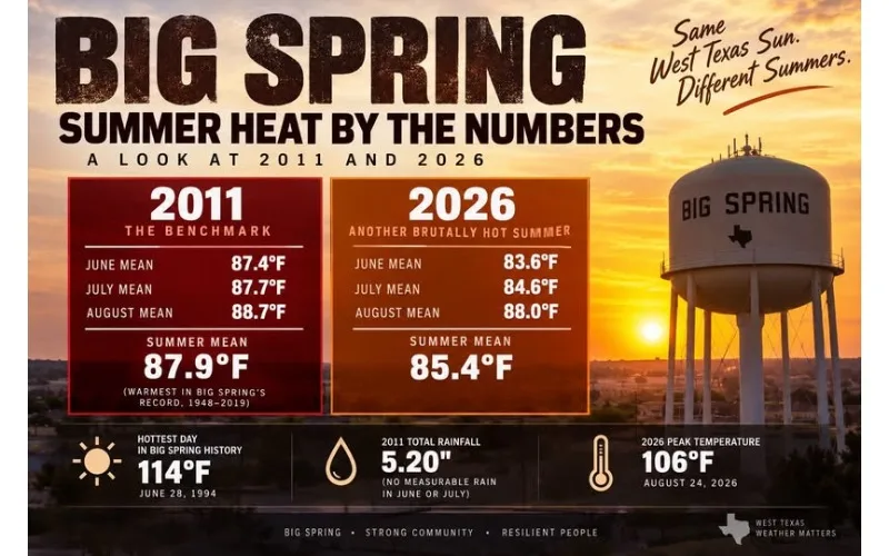 Big Spring's Summer of 2026 Was Hot - But 2011 Remains the Benchmark