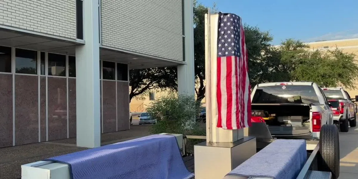 Kilgore College Fire Academy students take down 9/11 exhibit with honor ceremony