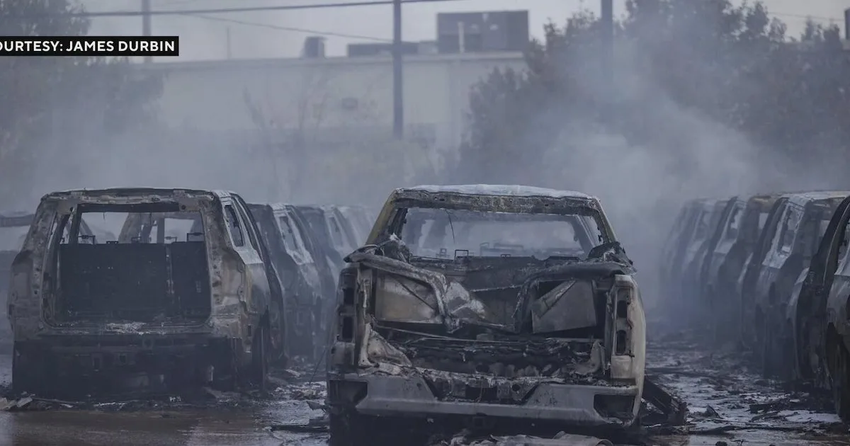 45 cars damaged in Grand Prairie fire, officials say