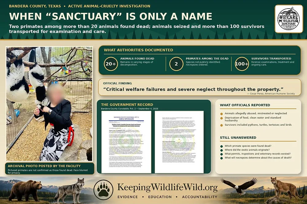 Bandera - Sanctuary animals seized