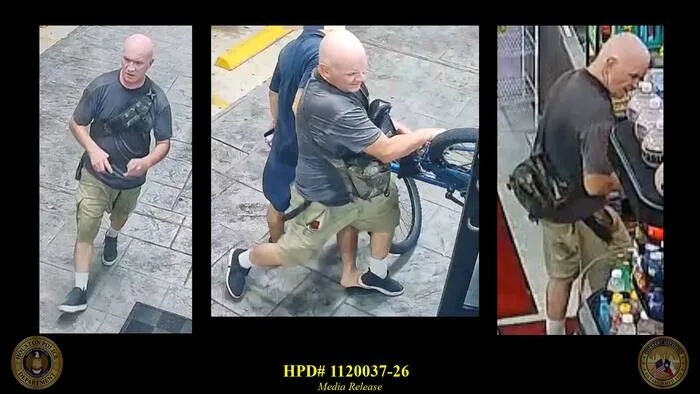 Houston police looking for suspect in gas station robbery