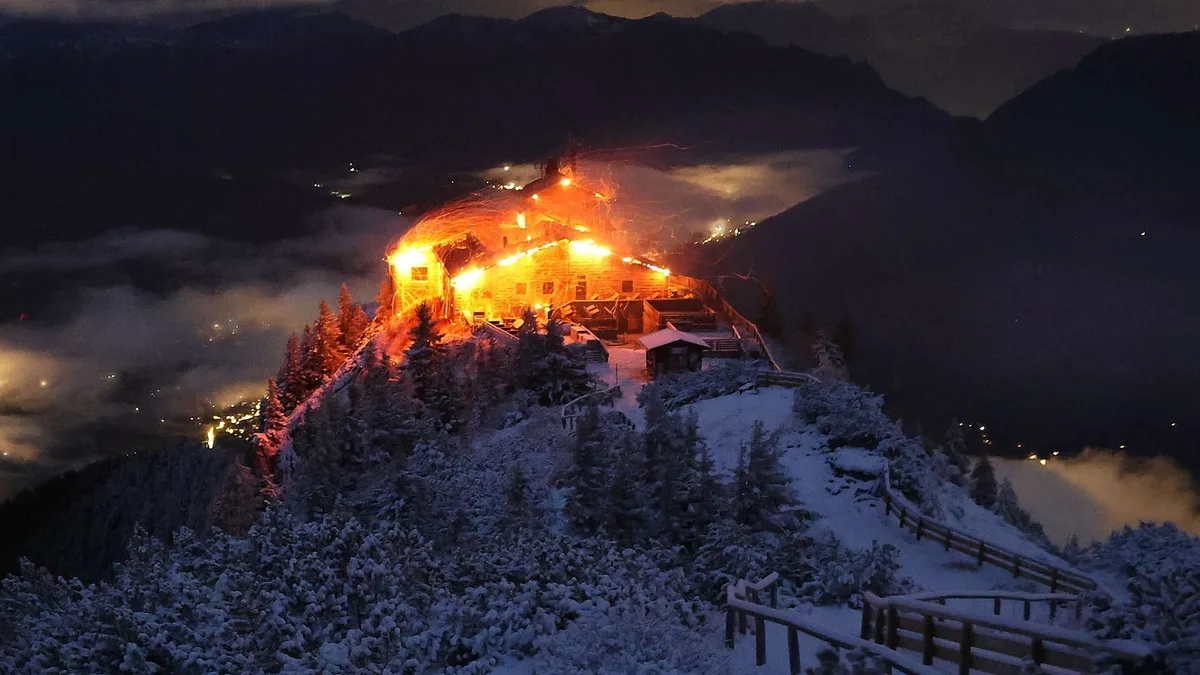 Suspect detained after fire devastates Hitler's mountaintop Eagle's Nest retreat in Germany