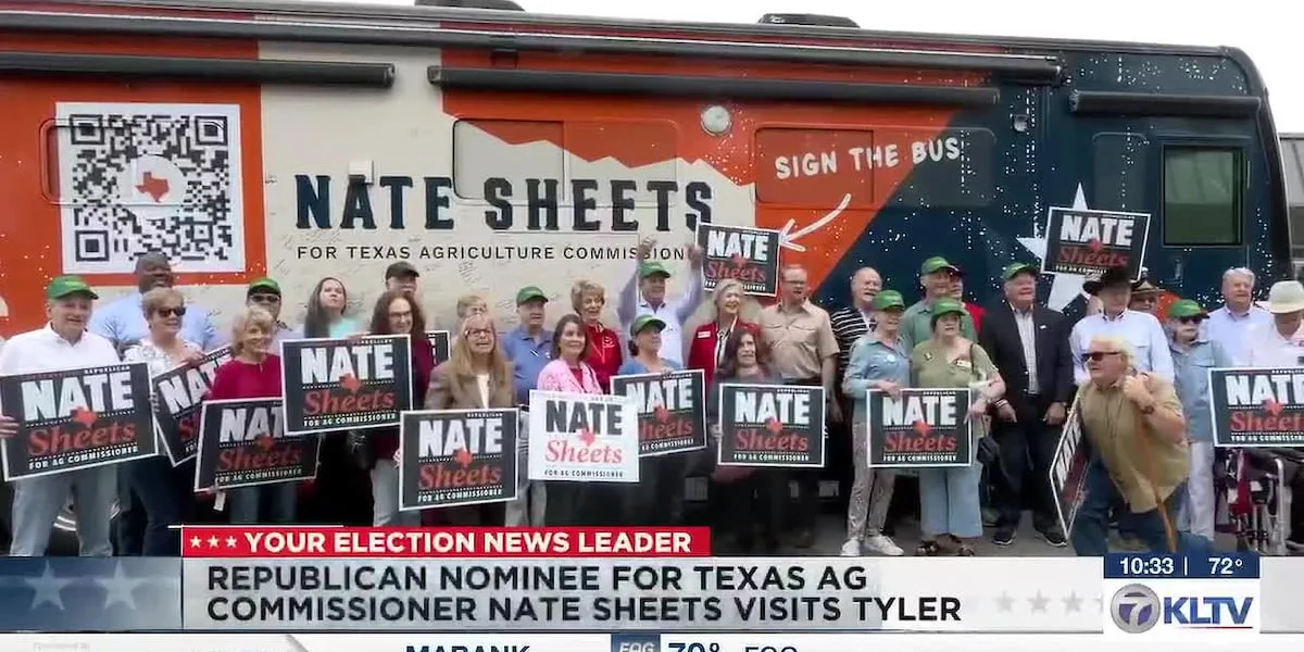Nate Sheets to make several West Texas stops on statewide bus tour