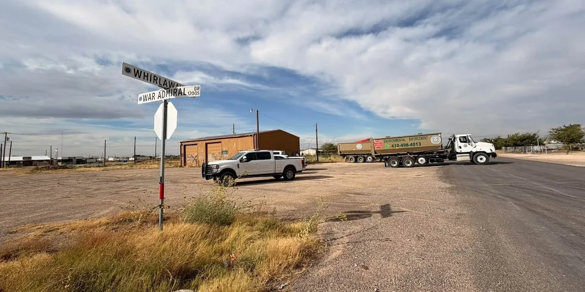 Ector County places debris containers for microburst cleanup