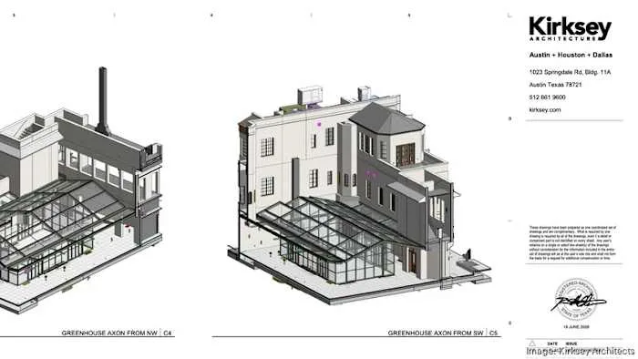 Terry Black's hotel renderings reveal glass greenhouse structure