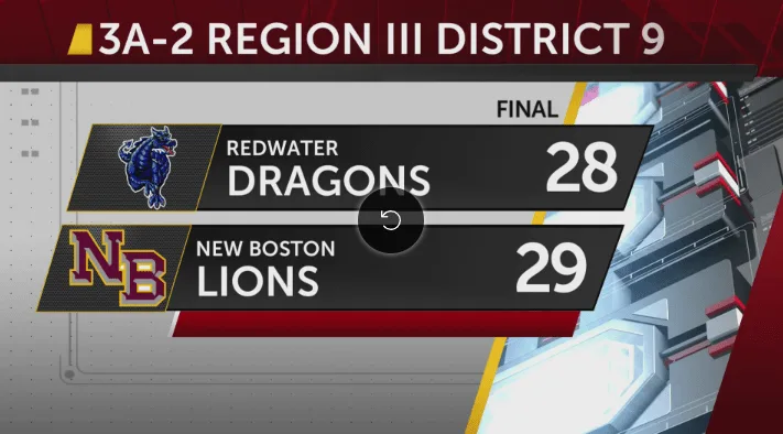 New Boston beats Redwater in head-to-head matchup