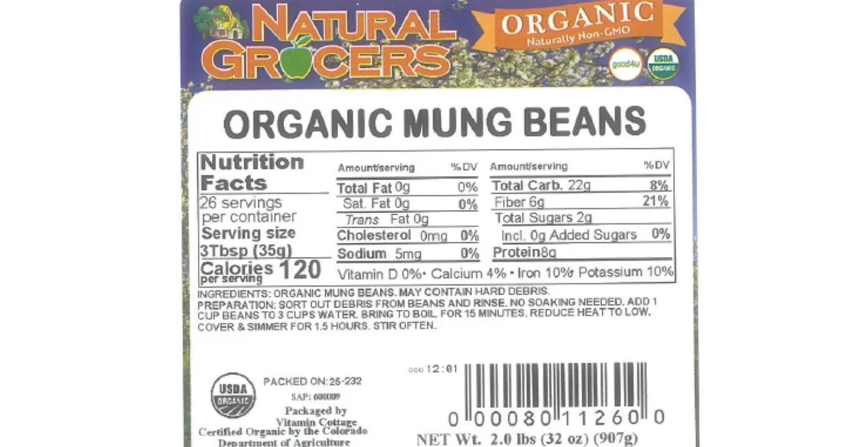 Mung beans recalled after glass fragments found in product