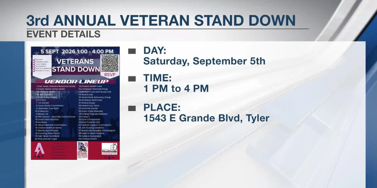 3rd annual Veteran Stand Down event to bring veteran resources under one roof