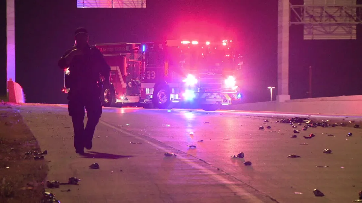 Dallas police search for hit-and-run driver who critically injured pedestrian on I-35E