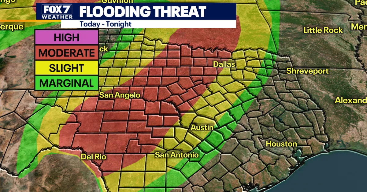 Austin weather: Flood Watch issued as heavy rain, strong storms