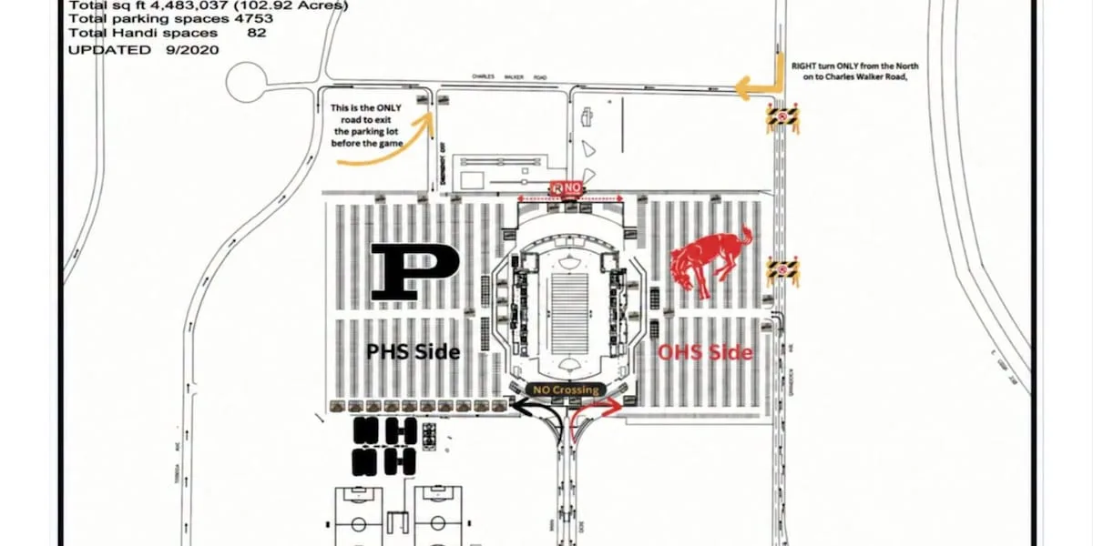 Traffic maps released for Permian vs. Odessa High football game