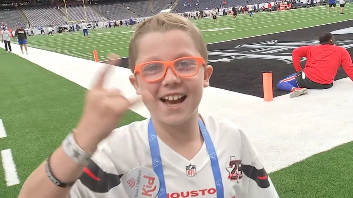 Young cancer survivor sees his Houston Texans dream come true