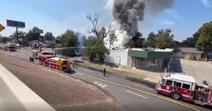 Structure fire on West Patton St. causing delays near I-45 North