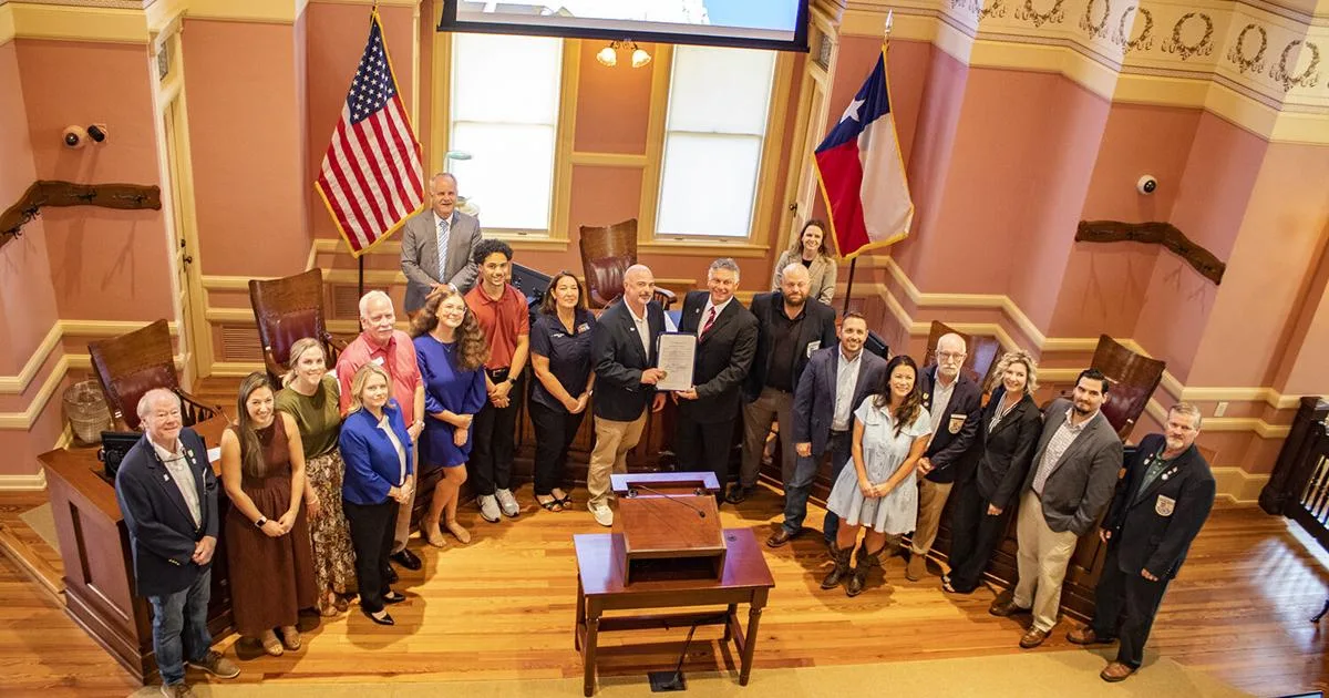 Comal County Commissioners Court recognizes Chamber of Commerce Week with proclamation