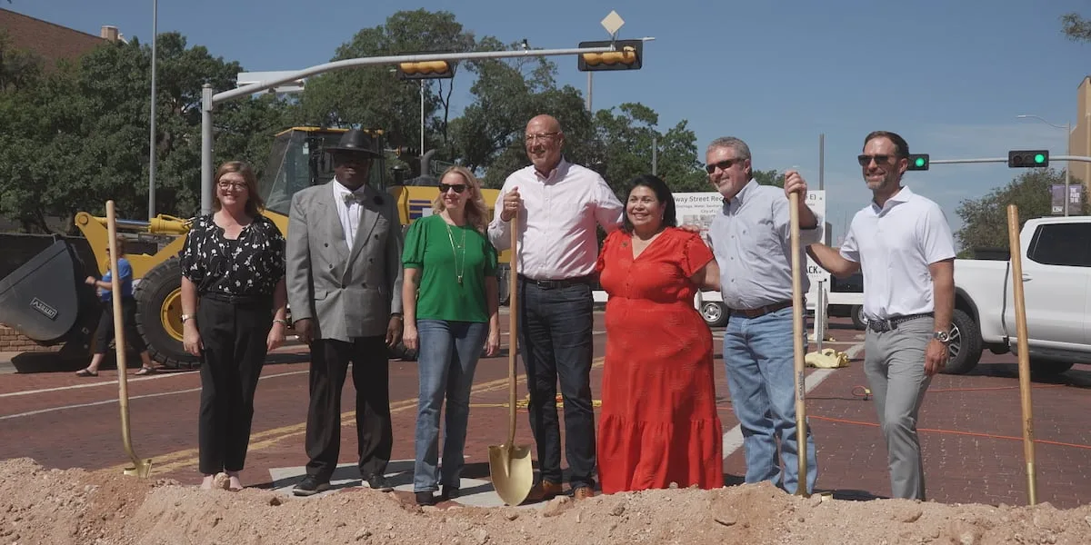 Project to replace historic brick on Broadway breaks ground in downtown Lubbock