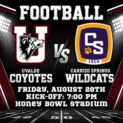 Uvalde CISD announces Campus Open House dates, Friday Night Football Tickets and Closures