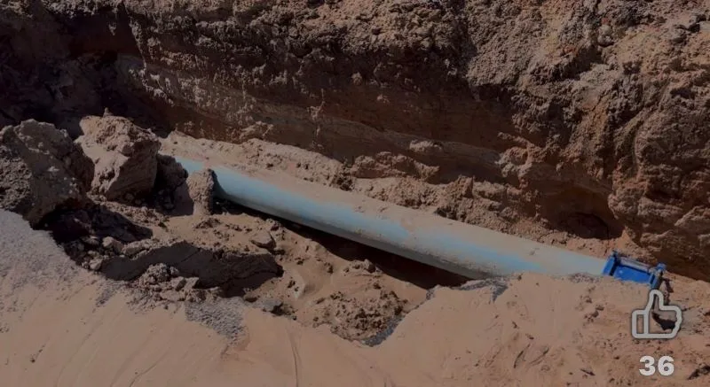 WATER MAIN BREAK IN NORTH BIG SPRING - EXTENSIVE ROAD DAMAGE