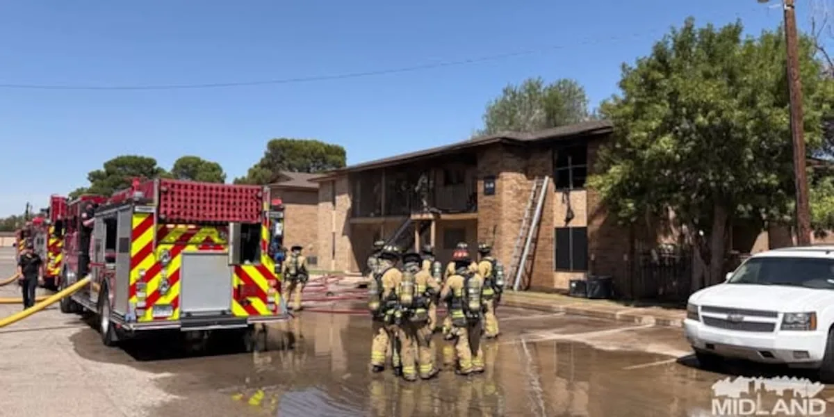 Midland apartment fire displaces residents, no injuries reported
