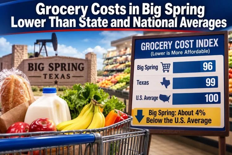 Latest Figures: Big Spring Grocery Prices Running Below Texas and U.S. Averages