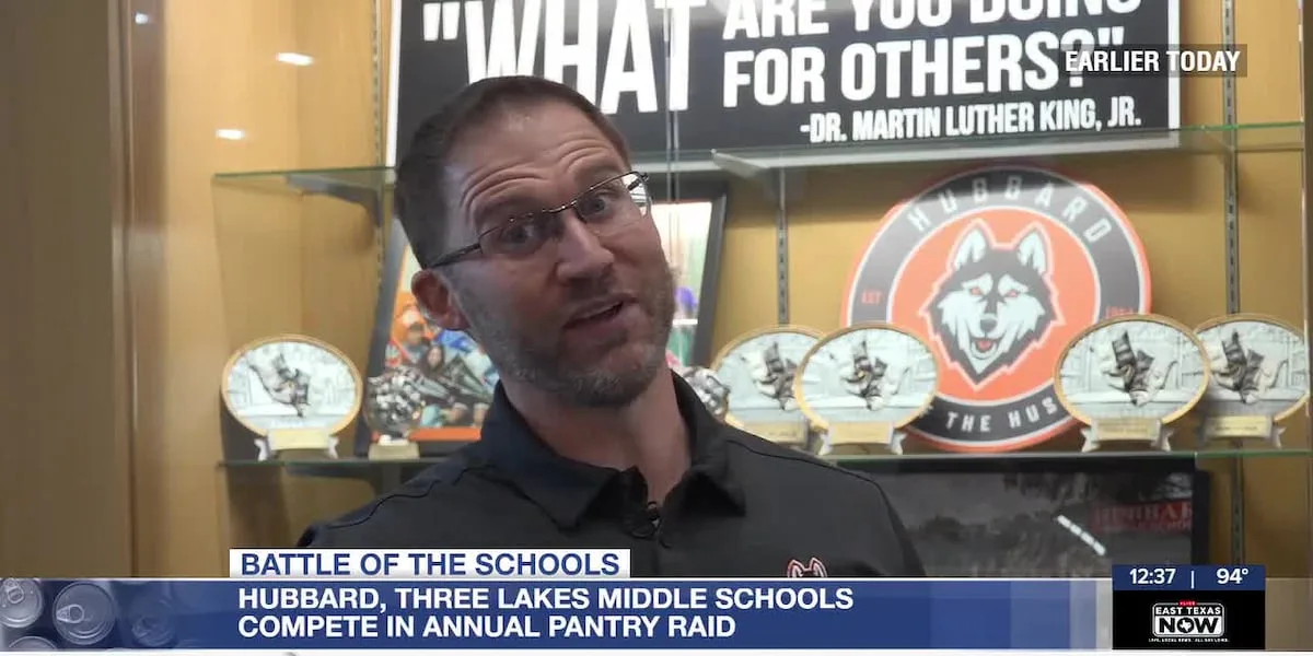 'Pantry raid' food drive sparks friendly rivalry between Tyler middle schools