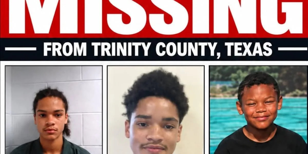 Trinity County authorities ask for public's help finding 3 missing brothers