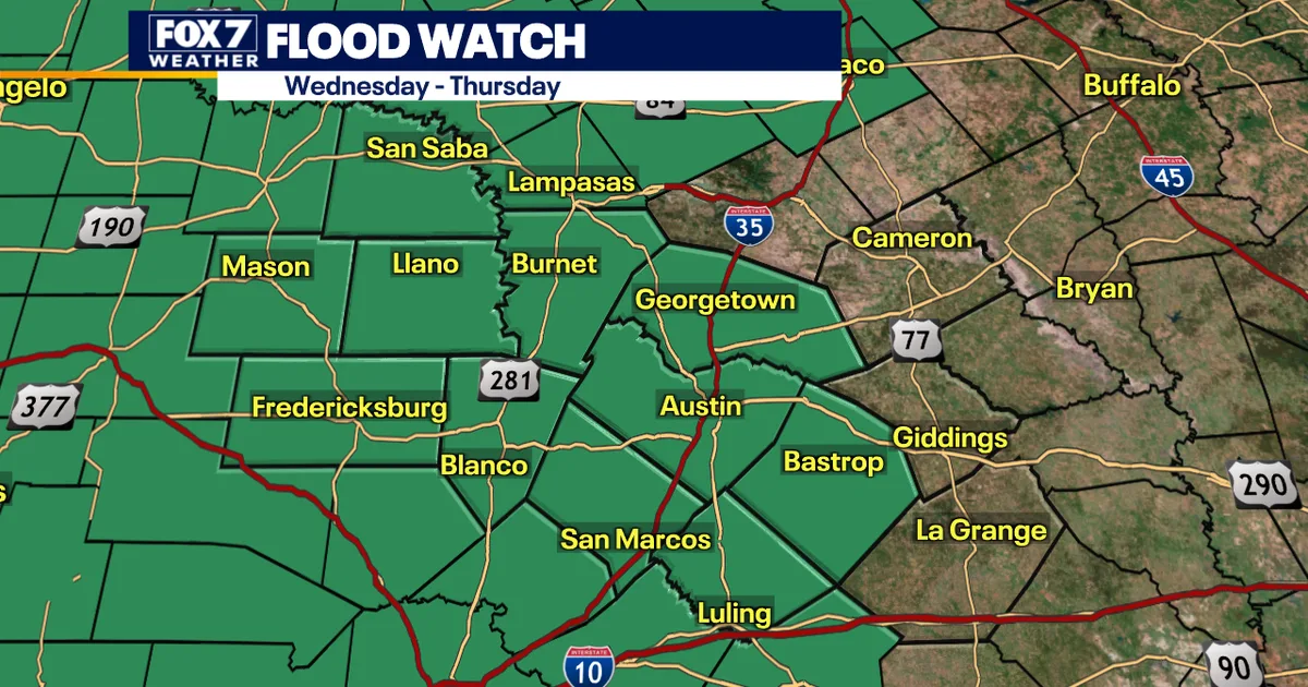 Dallas weather: Flood Watch in effect as cooler weather and heavy rain move into the region
