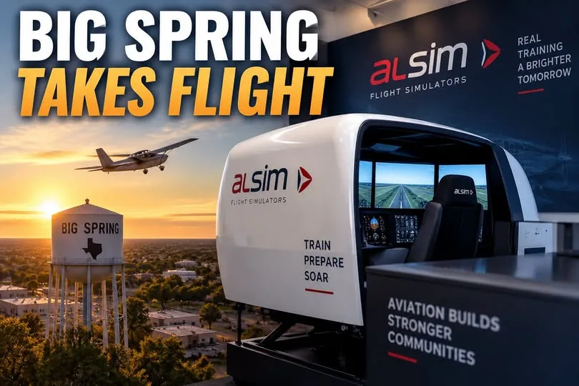 ALSIM Flight Simulators Prepares for Big Spring Aviation Training Expansion
