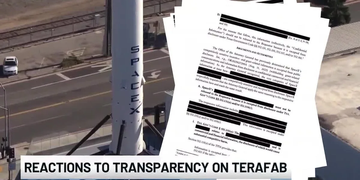 SpaceX records requests in Grimes County met with redactions