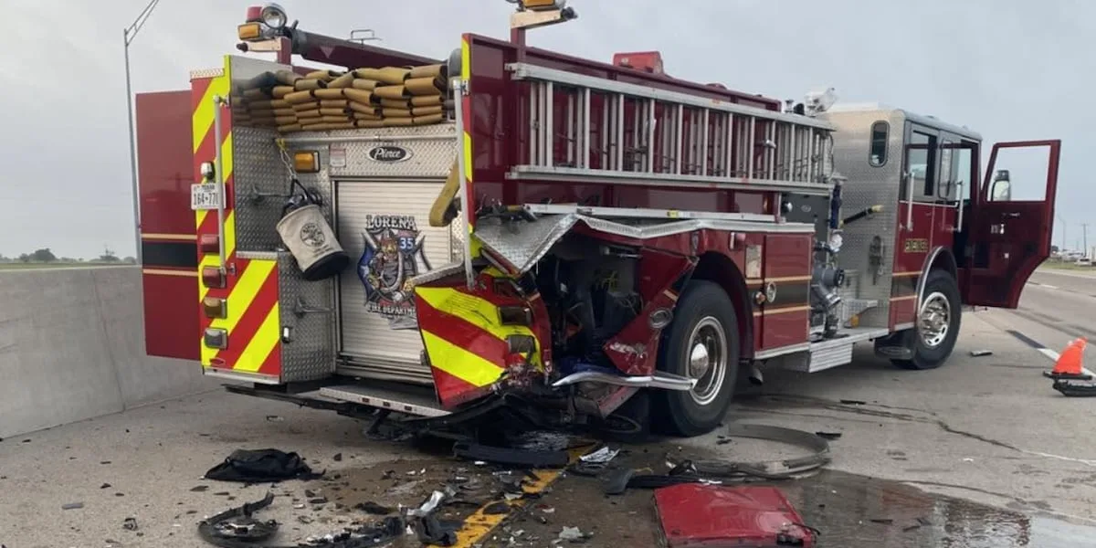 Vehicle crashes into Lorena Fire Department Engine while crews assist with two crashes