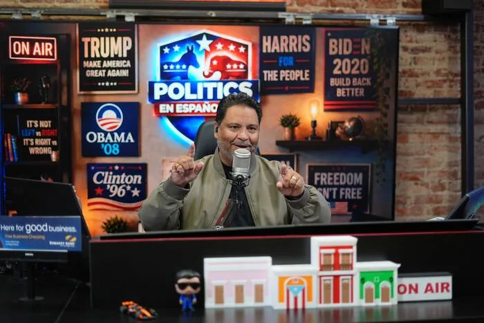 A Spanish-language radio show overflows with voters' frustration in Pennsylvania battleground