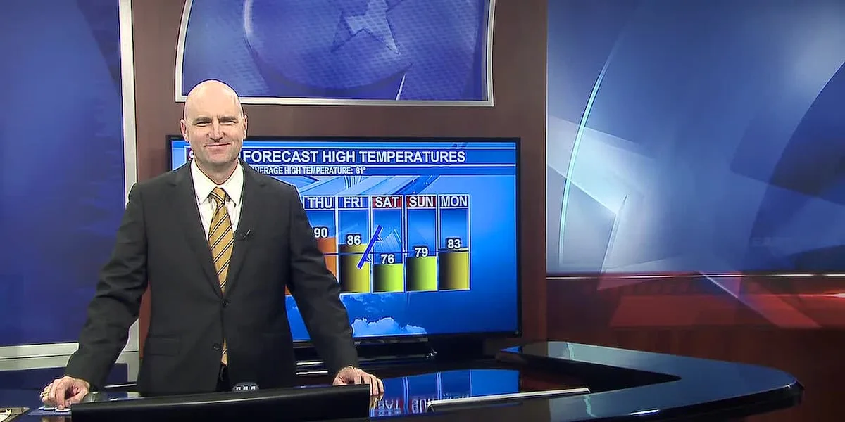 Unseasonably warm and muggy conditions are on the menu with a few scattered downpours possible on Tuesday