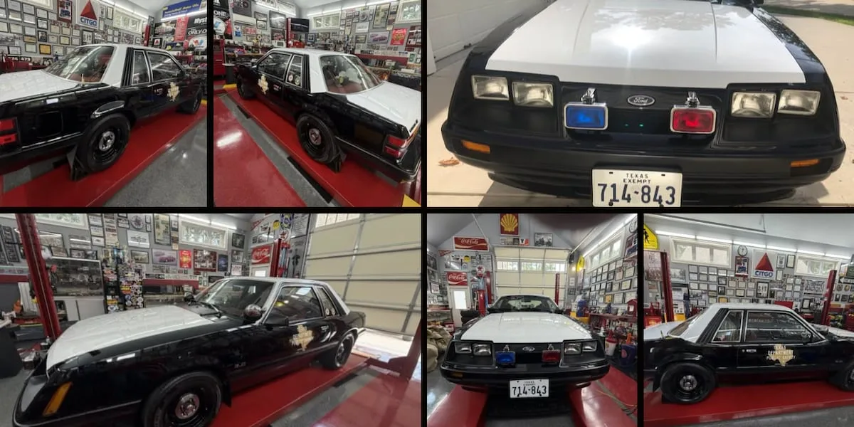 Restored 1986 Mustang brings piece of Texas law enforcement history back