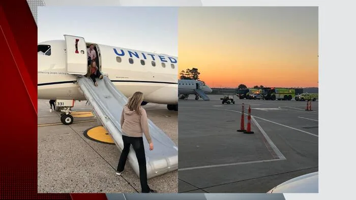 Smoke reported aboard United Express flight at Bush Airport, prompting emergency evacuation