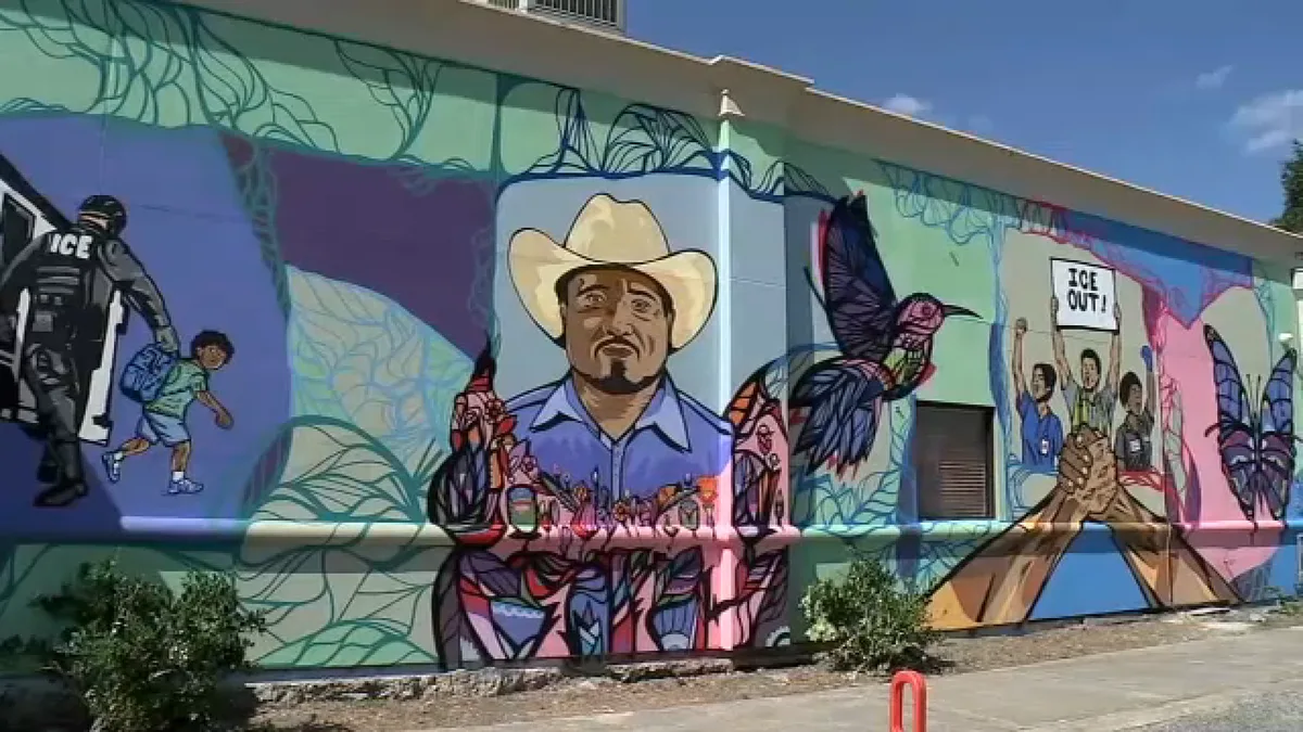 New mural honors Houston man killed in ICE shooting