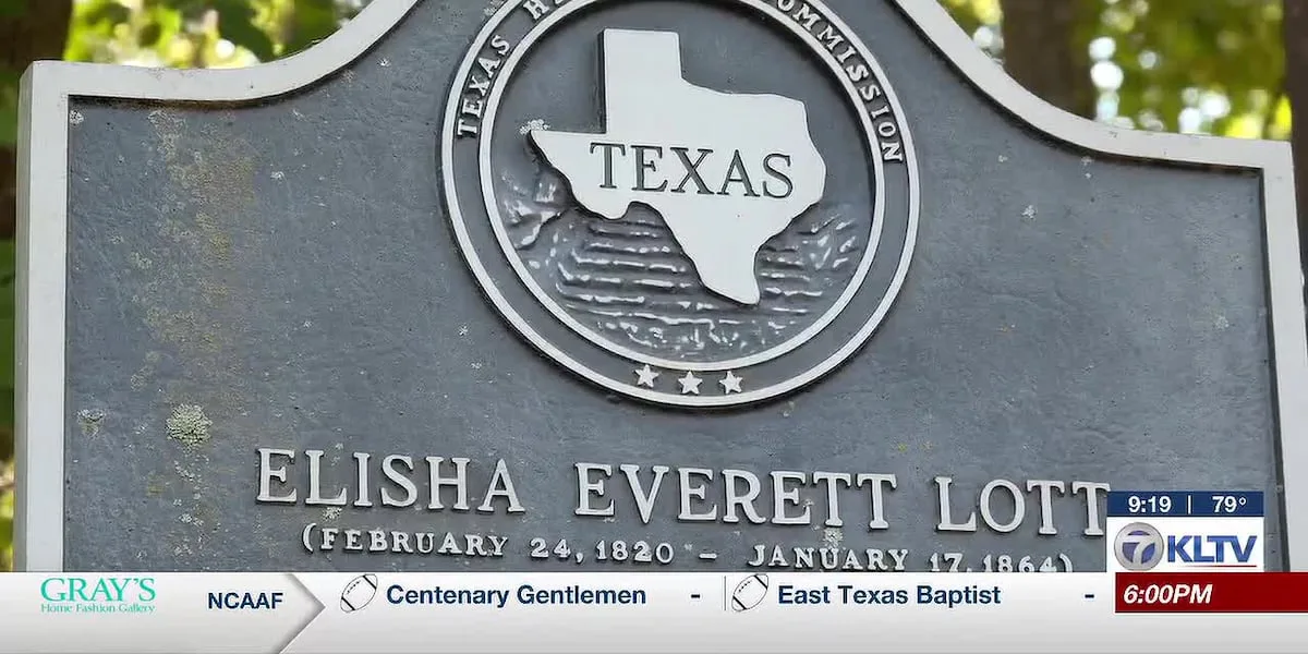 Mark in Texas History: Remembering East Texas pioneer Elisha Everett Lott