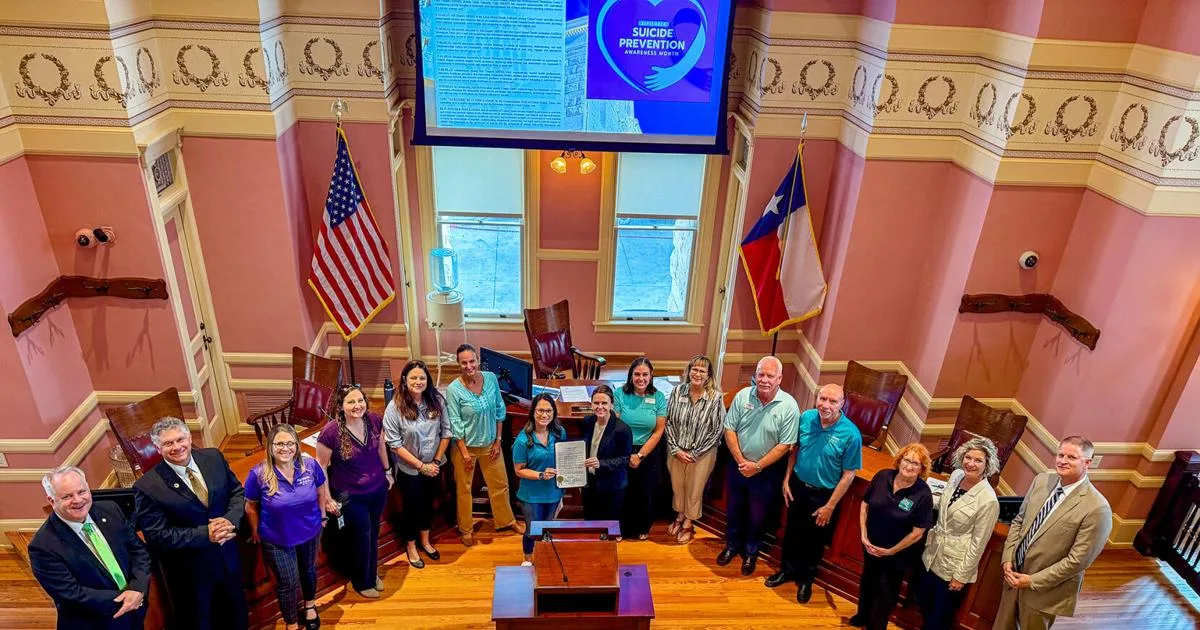 Comal County Commissioners recognize September as Suicide Prevention Month