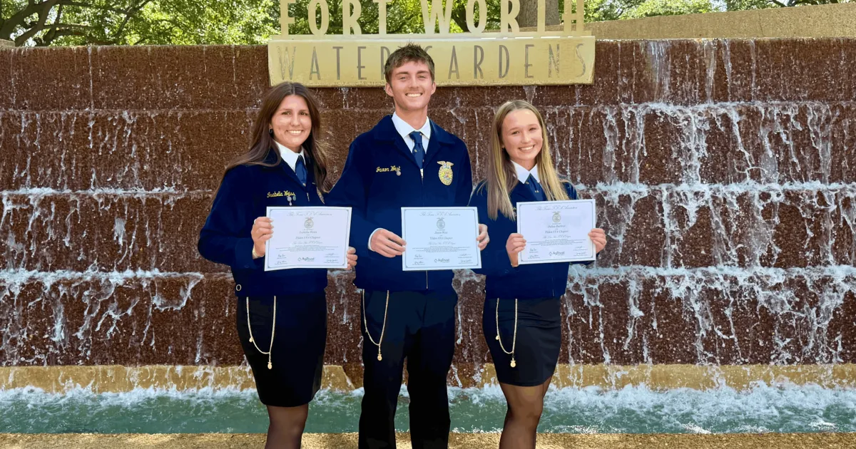 Tilden FFA receive Lone Star Degree