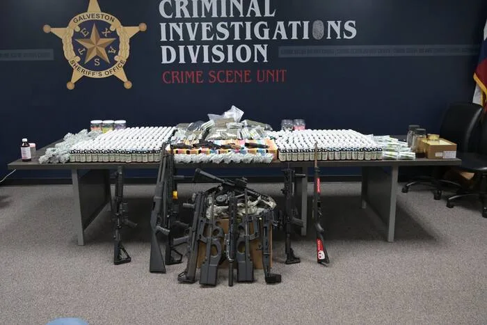 Joint child-exploitation probe leads to major narcotics seizure, firearms and 3 arrests in League City