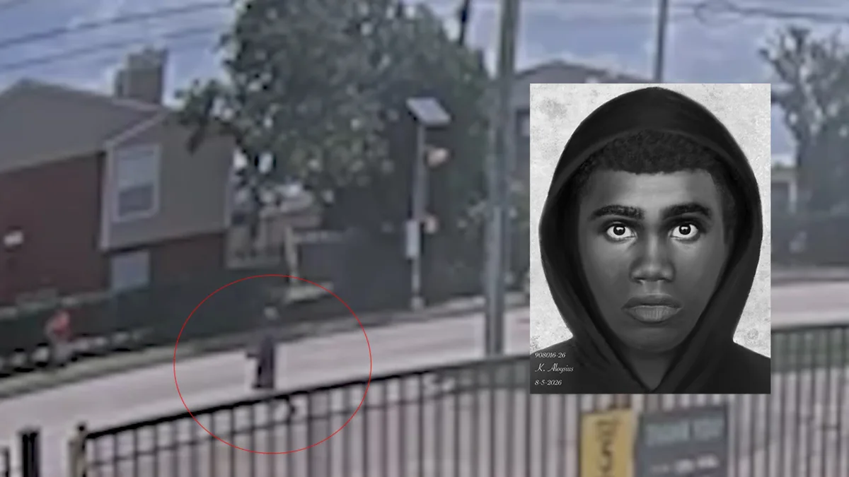 HPD shares surveillance video of suspect accused of shooting man, firing at deputy