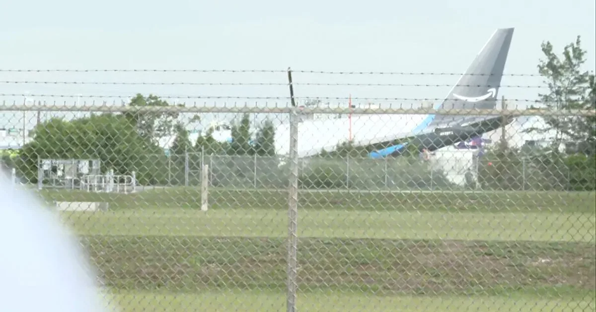 Amazon plane strikes vehicles near Miami airport; 'multiple patients' reported
