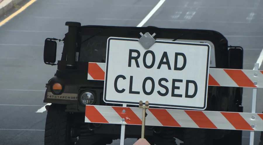 Scheduled road closures on frontage road in McAllen