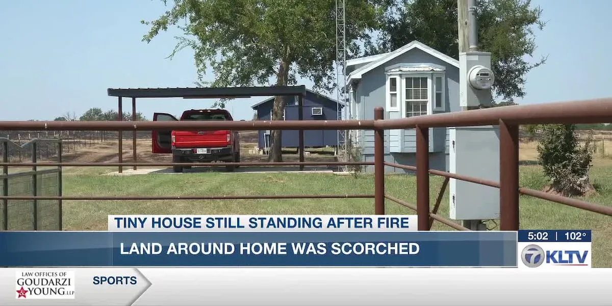 Tiny home survives Van Zandt County wildfire