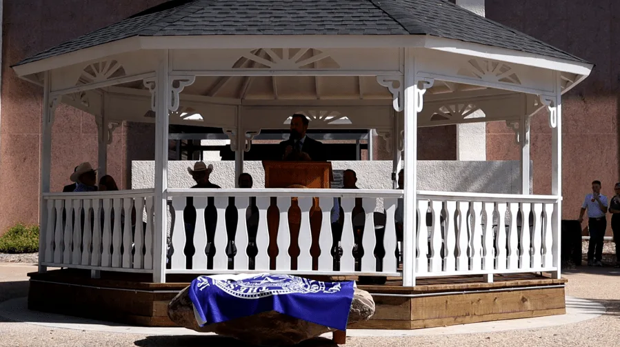 Gazebo unveiled during Scurry County 150th celebration