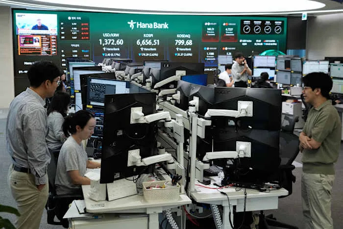 Asian shares decline after stocks slip on Wall Street, while global bond sell-off intensifies