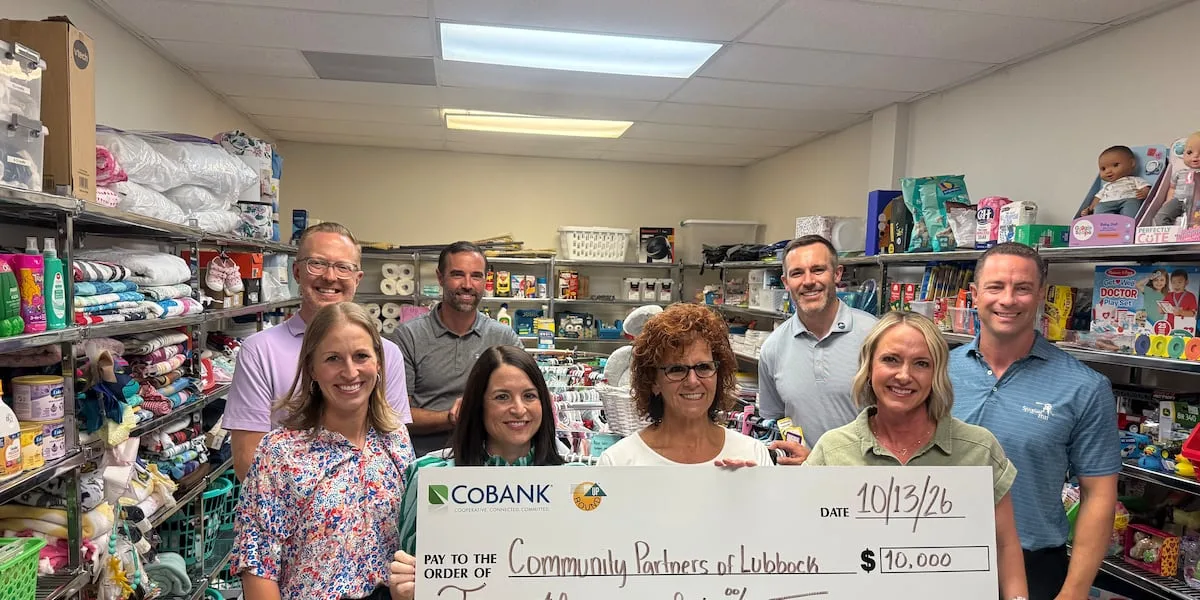 South Plains Electric, CoBank donates $10K to Lubbock's Rainbow Room
